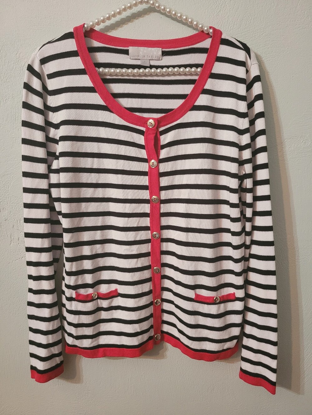 Carolyn Taylor Stylish Cardigan Size Large
